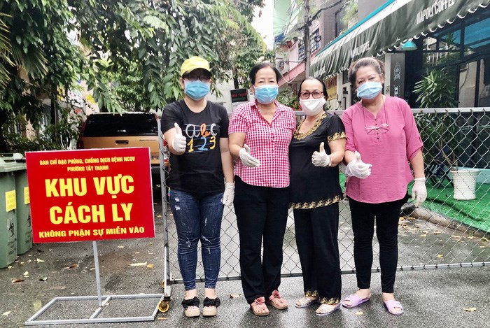 Hội LHPN Phường Tây Thạnh (Tân Phú, TPHCM) quyết tâm cùng cả nước chống dịch Covid-19. Ảnh Hội LHPN phường Tây Thạnh