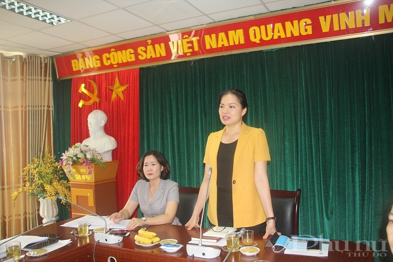 Đồng chí Hà Thị Nga- Bí thư Đảng đoàn, Chủ tịch Hội LHPN Việt Nam phát biểu tại buổi làm việc