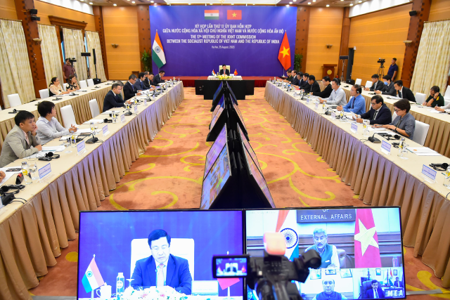Các đại biểu dự Kỳ họp lần thứ 17 Ủy ban Hỗn hợp Việt Nam - Ấn Độ