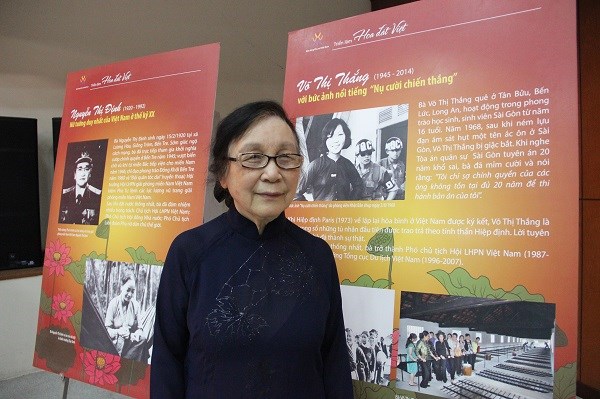 Bà Phương Kim Dung - nguyên Chủ tịch Hội LHPN Hà Nội, kiêm Tổng Biên tập đầu tiên của báo PNTĐ