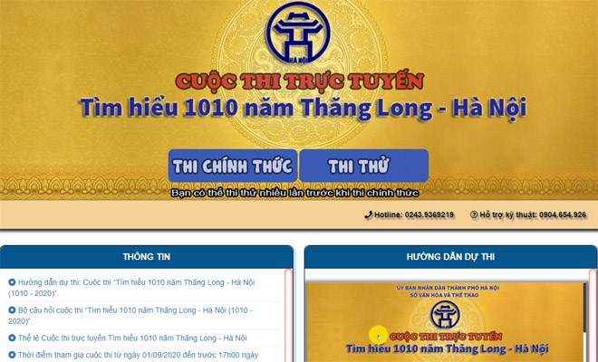 Chính thức khởi động cuộc thi trực tuyến ''Tìm hiểu 1010 năm Thăng Long - Hà Nội'' - ảnh 1