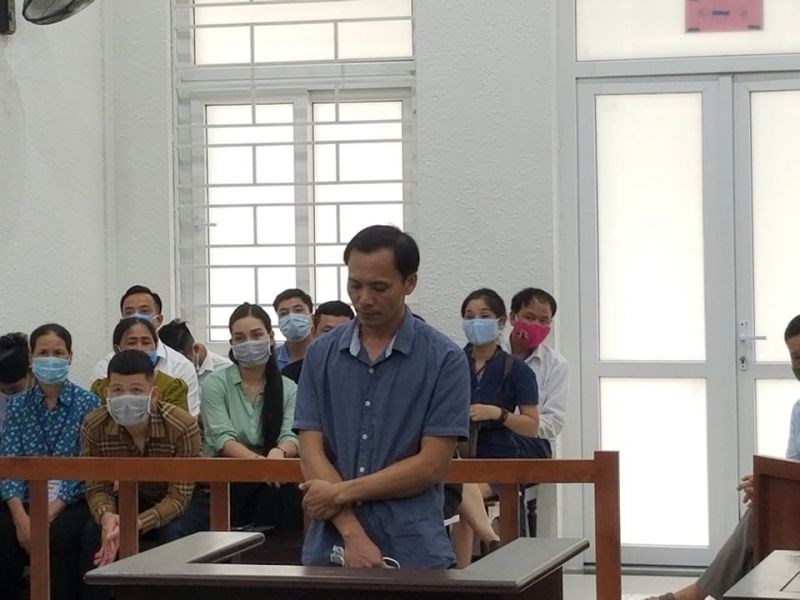 Bị cáo Vũ Khánh Sơn tại tòa