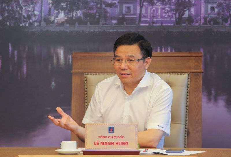Tổng Giám đốc Lê Mạnh Hùng phát biểu tại cuộc họp