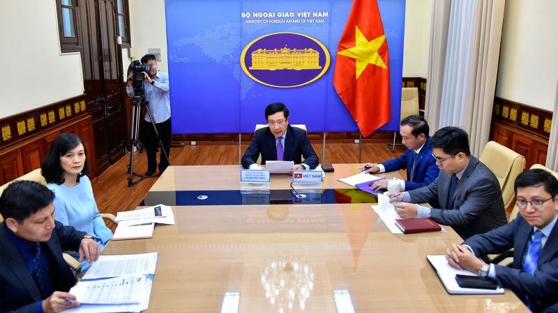 Phó Thủ tướng, Bộ trưởng Ngoại giao Phạm Bình Minh dự Hội nghị Bộ trưởng Ngoại giao trực tuyến G20 - ảnh 1