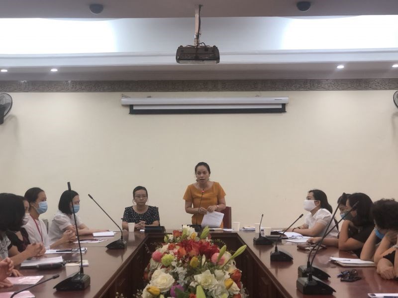 Đ/c Nguyễn Lan Hương, Chủ tịch Hội LHPN quận Đống Đa kết luận Tọa đàm