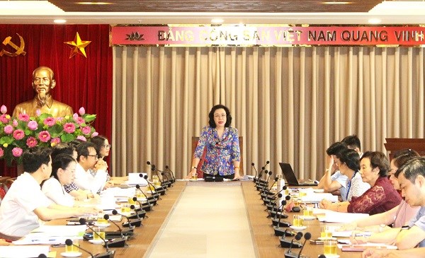 Phó Bí thư Thường trực Thành uỷ Ngô Thị Thanh Hằng phát biểu tại Hội nghị