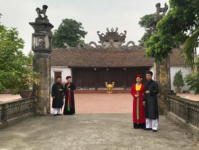 Đình Xâm Xuyên, xã Hồng Vân (huyện Thường Tín) là nơi thường xuyên diễn ra các hoạt động văn hóa, văn nghệ của người dân.