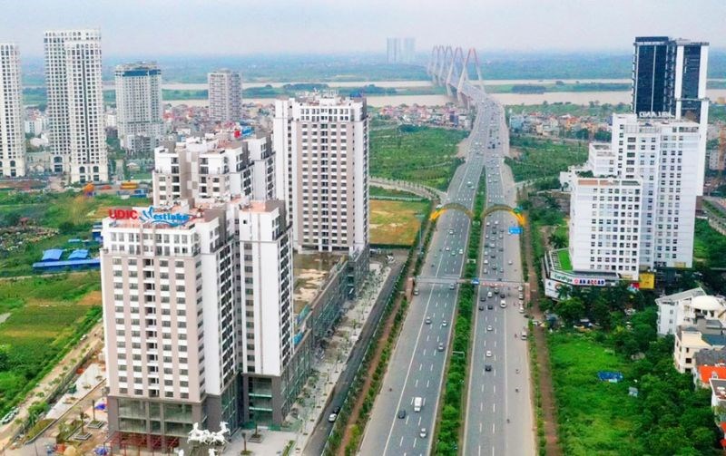 Thành phố Hà Nội đã và đang đẩy nhanh tiến độ đầu tư xây dựng các khu đô thị mới, khu nhà ở theo hướng đồng bộ, văn minh, hiện đại, làm thay đổi diện mạo kiến trúc Thủ đô. Ảnh: Hiếu Công