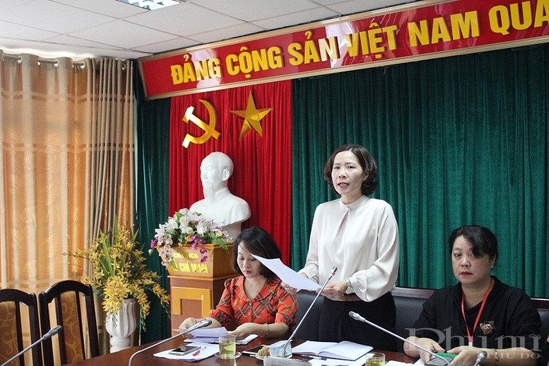 Đồng chí  Lê đồng chí  Lê Kim Anh – Bí thư Đảng đoàn- Chủ tịch Hội LHPN Hà Nội phát biểu chỉ đạo tại hội nghị
