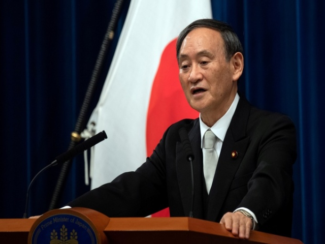 Ông Suga phát biểu trong họp báo sau khi được xác nhận là tân thủ tướng Nhật Bản ngày 16/9 tại Tokyo. Ảnh: Reuters.