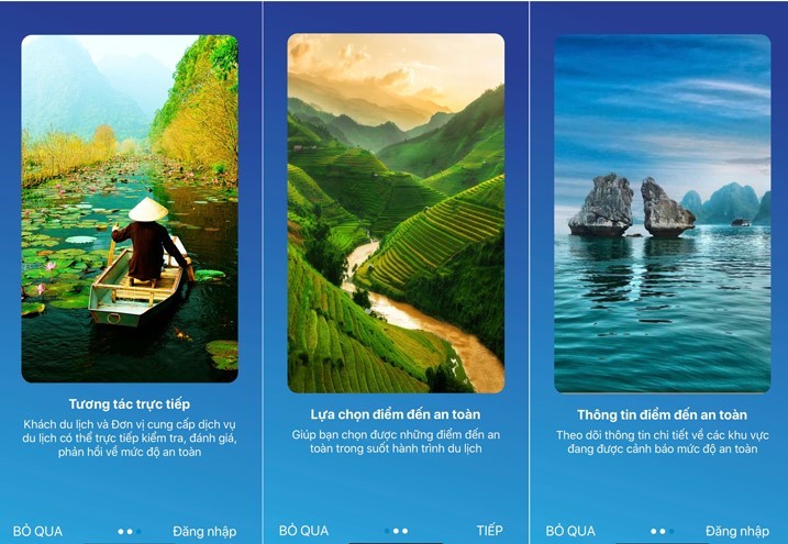Du khách có thể tải ứng dụng 
