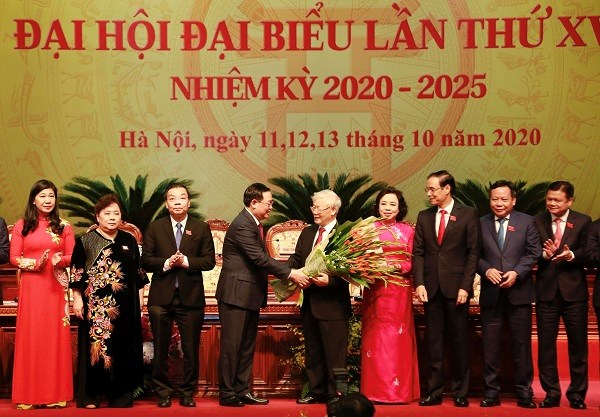 Tổng Bí thư, Chủ tịch nước Nguyễn Phú Trọng tới dự và chúc mừng Đại hội