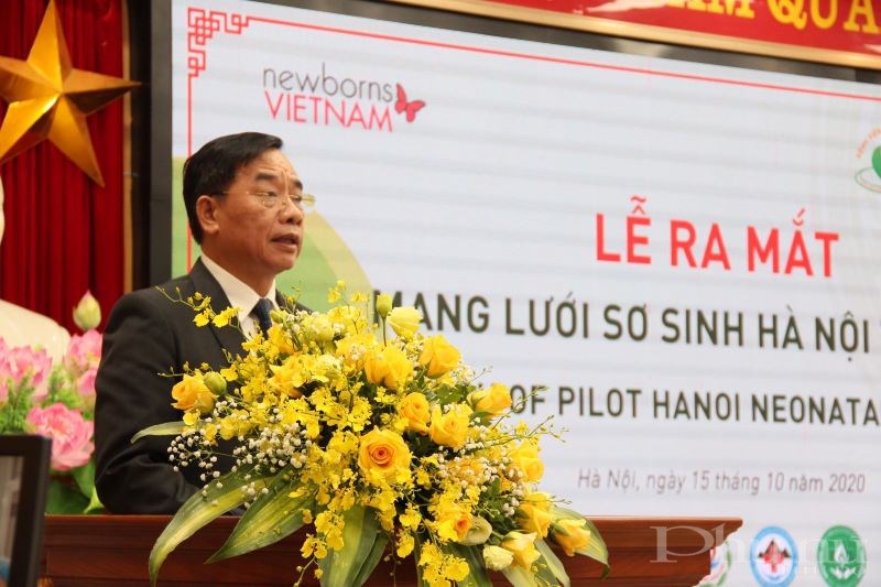Giám đốc Sở Y tế Hà Nội Nguyễn Khắc Hiền phát biểu khai mạc tại Lễ ra mắt.
