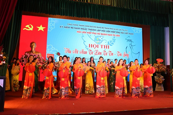 Các hội viên phụ nữ tham gia hội thi