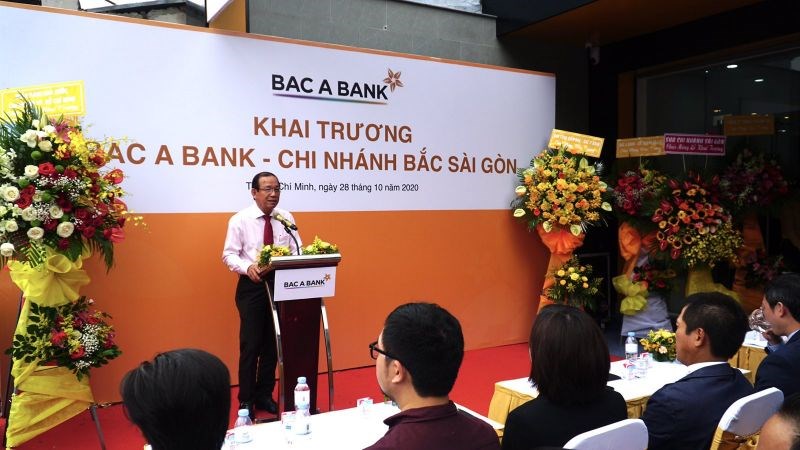 Ông Nguyễn Hoàng Minh, Phó Giám đốc thường trực Ngân hàng Nhà nước CN TP. Hồ Chí Minh phát biểu chỉ đạo