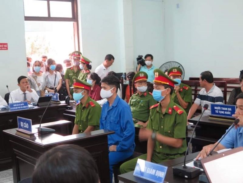 Bị cáo Lê Quang  Huy Phương tại Tòa