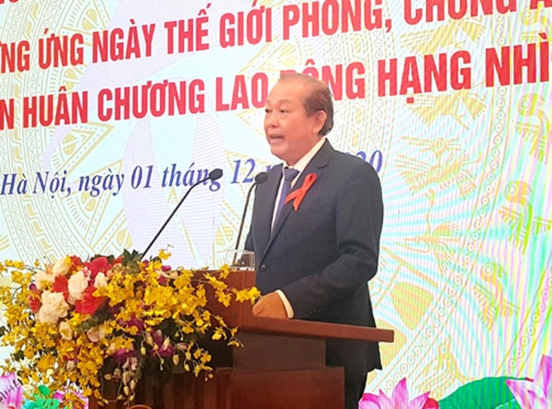 Phó Thủ tướng Trương Hòa Bình phát biểu kết luận tại buổi mít tinh.