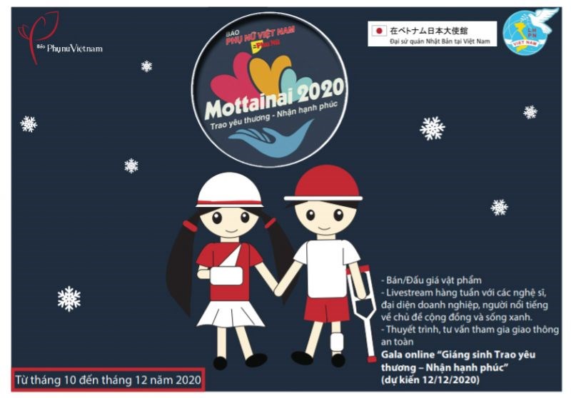 Lần đầu tiên Gala Giáng sinh trực tuyến “Trao yêu thương - Nhận hạnh phúc”Mottainai 2020 được tổ chức