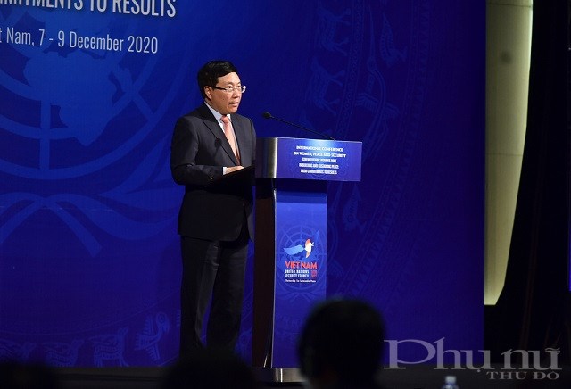 Phó Thủ tướng, Bộ trưởng Bộ Ngoại giao Phạm Bình Minh phát biểu tại phiên khai mạc.