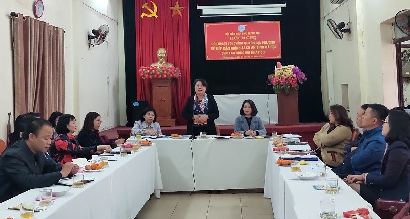 Phát biểu chỉ đạo  tại hội nghị, Phó Chủ tịch Thường trực Hội LHPN Hà Nội  Nguyễn Thị Thu Thủy