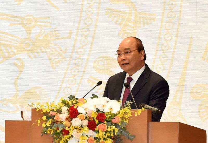 Thủ tướng Nguyễn Xuân Phúc phát biểu khai mạc hội nghị.