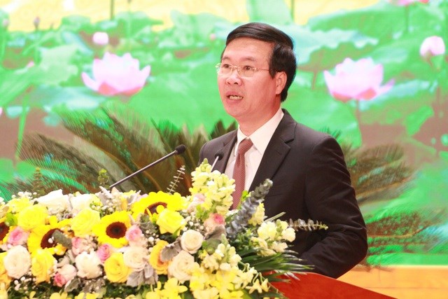 Đồng chí Võ Văn Thưởng, Ủy viên Bộ Chính trị, Bí thư Trung ương Đảng, Trưởng Ban Tuyên giáo Trung ương nhấn mạnh