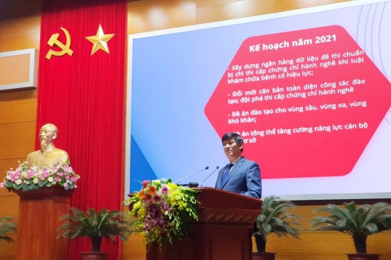 Bộ trưởng Bộ Y tế Nguyễn Thanh Long nêu kế hoạch, nhiệm vụ ngành y tế sẽ triển khai, thực hiện trong năm 2021.