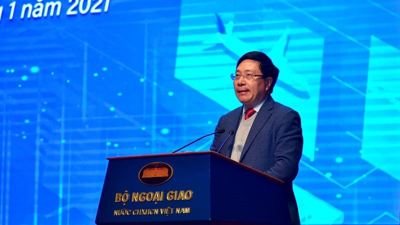 Phó Thủ tướng, Bộ trưởng Ngoại giao Phạm Bình Minh phát biểu