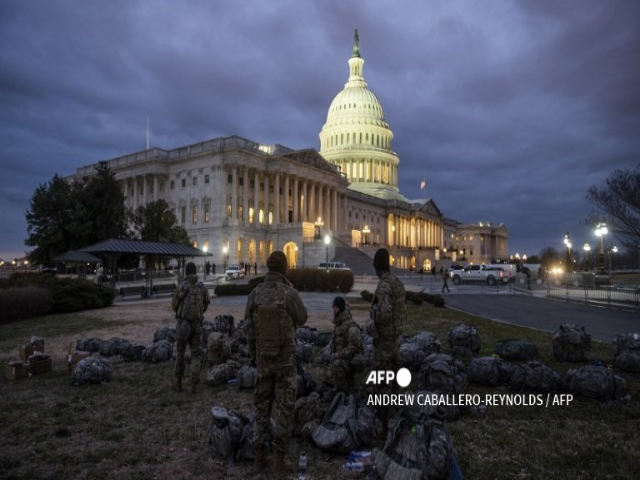 Gần 2 tuần sau đám đông hỗn loạn tại Điện Capitol, nước Mỹ đã thắt chặt an ninh đặc biệt cho lễ nhậm chức của Tổng thống đắc cử Joe Biden ngày 20.1. Ảnh: AFP.