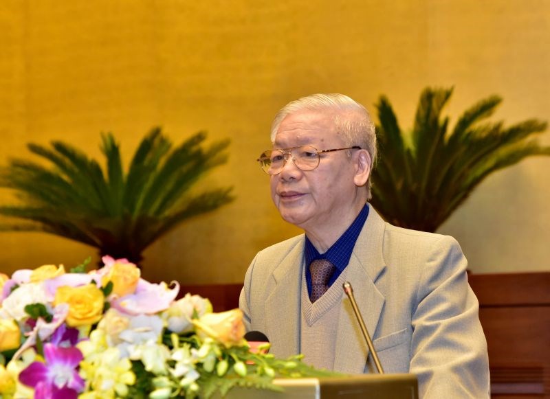 Tổng Bí thư, Chủ tịch nước Nguyễn Phú Trọng phát biểu