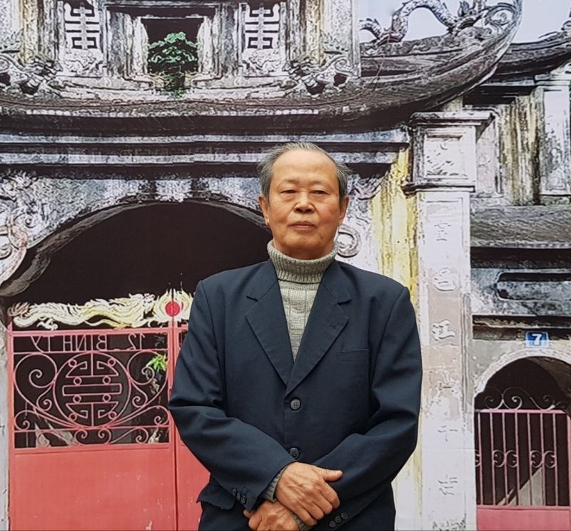 Đảng viên 54 năm tuổi Đảng, ông Chu Quang Lê, Chủ tịch Hội Người cao tuổi thôn Phú Nhi 3, phường Phú Thịnh (thị xã Sơn Tây)
