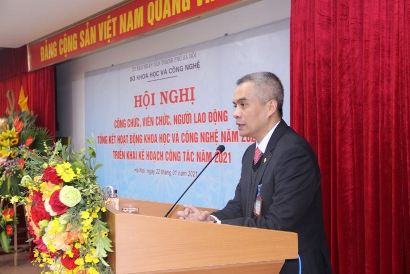 Thành ủy viên, Giám đốc Sở KH&CN Nguyễn Hồng Sơn quán triệt một số nội dung trọng tâm năm 2021