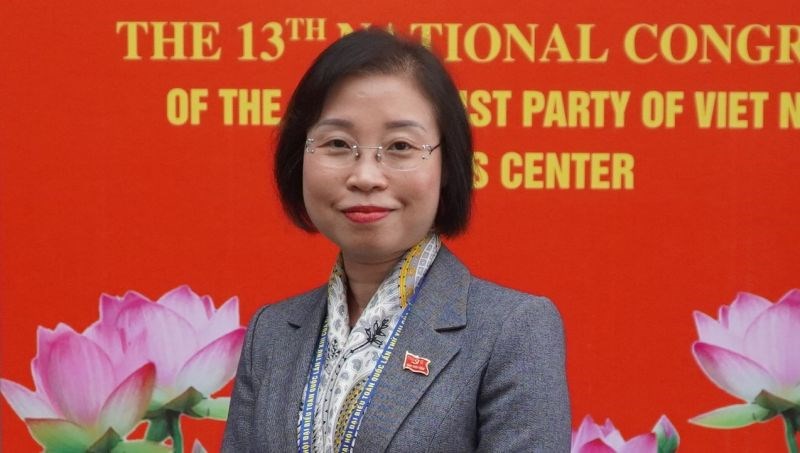 Đại biểu Nguyễn Thị Thanh Mai, Bí thư Thị ủy thị xã Sơn Tây tin tưởng vào thành công của Đại hội XIII