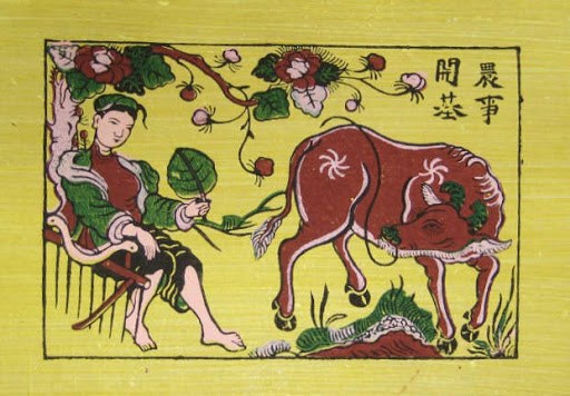 Hình tượng con trâu trong tranh dân gian Đông Hồ gắn liền với nền văn hóa nông nghiệp của Việt Nam.