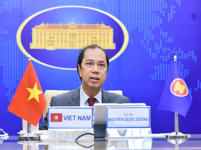 Thứ trưởng Bộ Ngoại giao Nguyễn Quốc Dũng dẫn đầu đoàn Việt Nam tham dự cuộc họp lần thứ 6 Nhóm ACCWG-PHE.