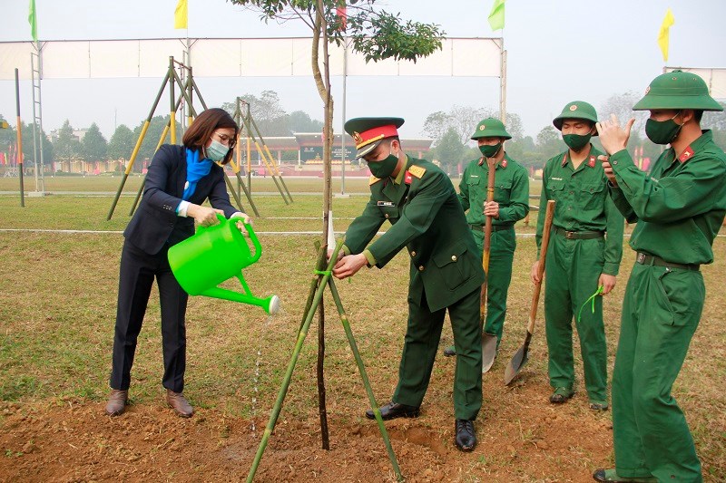 Hai cơ quan, đơn vị sẽ cùng nhau trồng hơn 2.000 cây xanh là công trình “Vườn cây Hạnh phúc”