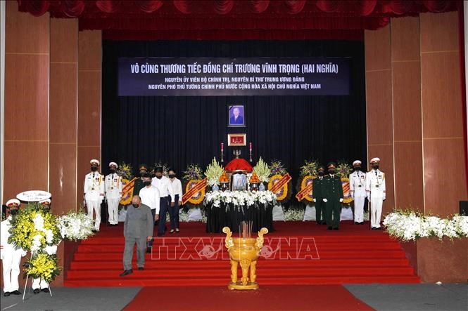 Cử hành trọng thể Lễ truy điệu, Lễ an táng nguyên Phó Thủ tướng Chính phủ Trương Vĩnh Trọng - ảnh 7