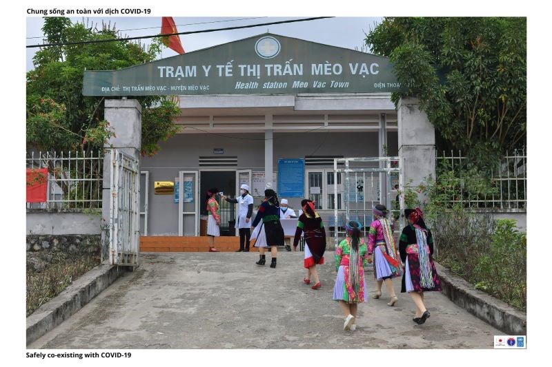 Kiểm tra phòng dịch tại Trạm Y tế tại trung tâm thị trấn Mèo Vạc