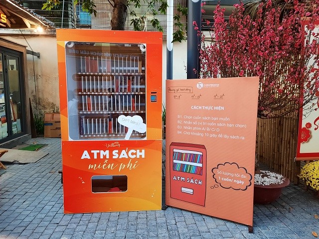 ATM sách được đặt tại Phố sách Hà Nội