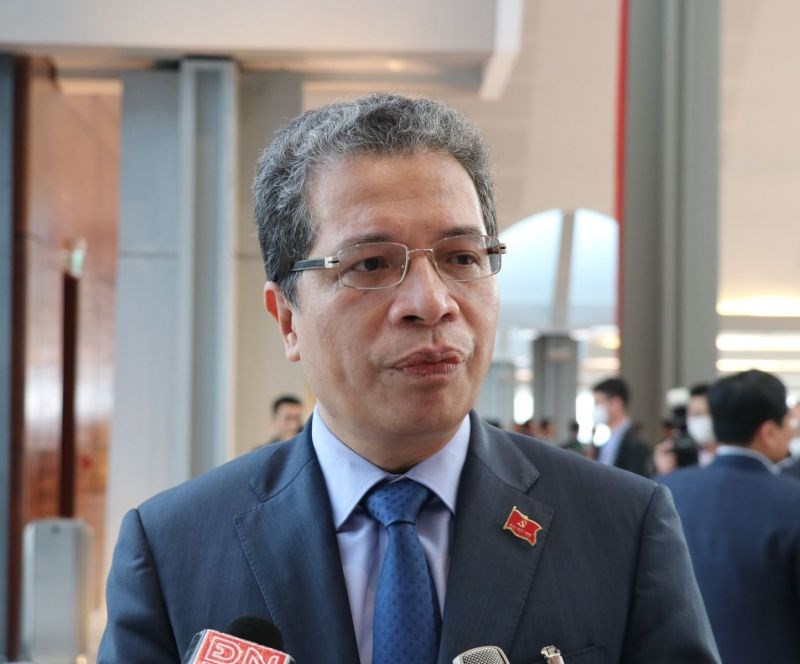 Thứ trưởng Bộ Ngoại giao Đặng Minh Khôi trả lời phỏng vấn báo chí bên lề Đại hội XIII của Đảng.