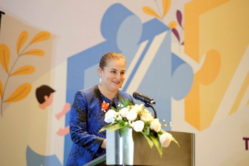 Bà Elisa Fernandez Saenz,Trưởng đại diện của UN Women tại Việt Nam  phát biểu tại diễn đàn