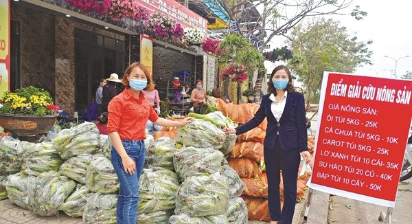 Các cơ sở Hội LHPN huyện Gia Lâm tiêu thụ nông sản của tỉnh Hải Dương