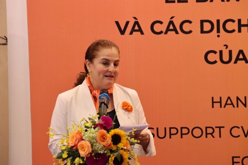 Bà Elisa Fernandez Saenz, Trưởng đại diện UN Women tại Việt Nam phát biểu