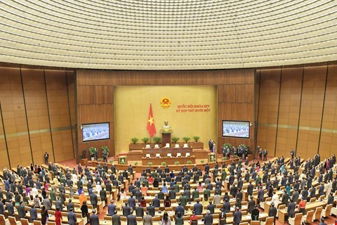 Quang cảnh hội trường Quốc hội
