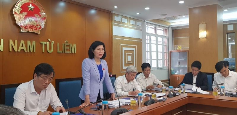 Phó Chủ tịch HĐND thành phố Phùng Thị Hồng Hà kết luận