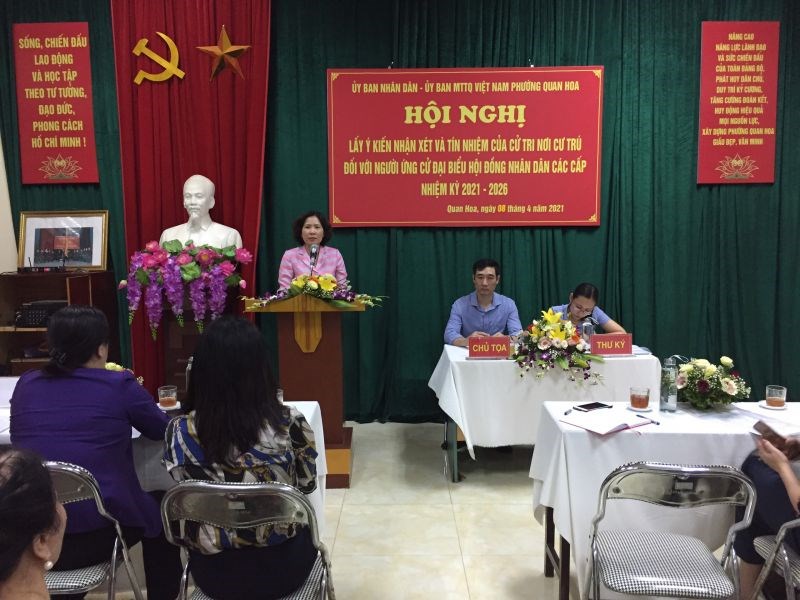 Đồng chí Lê Kim Anh phát biểu tại Hội nghị
