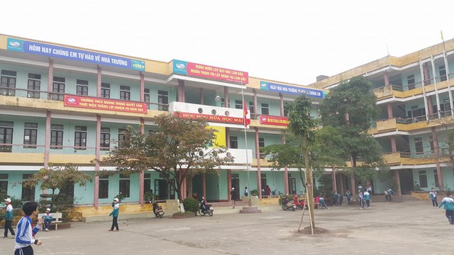 Trường THCS Quang Trung, TP Nam Định - nơi xảy ra sự việc. Ảnh: TL