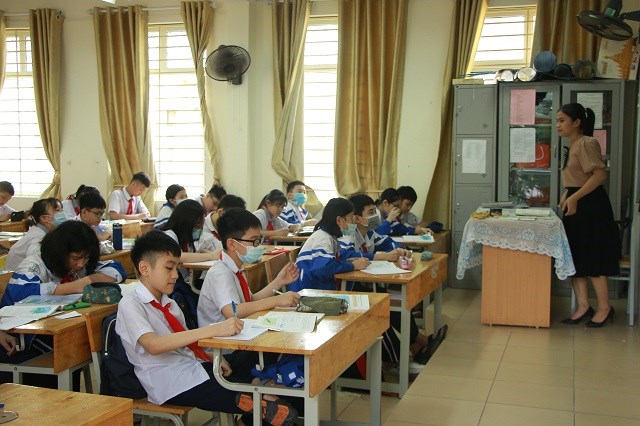 Một tiết dạy học tại trường THCS Văn Yên, Hà Đông, Hà Nội