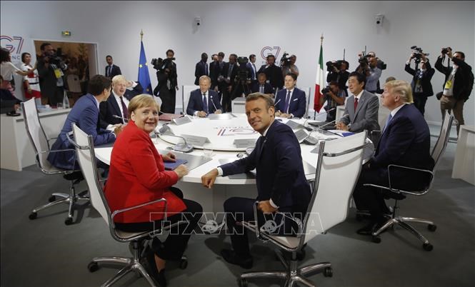 Lãnh đạo các nước G7 và Đại diện Liên minh châu Âu dự hội nghị ở Biarritz, Pháp ngày 25/8/2019.