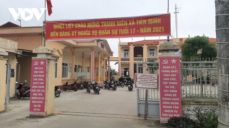 Xã Tiên Minh huyện Tiên Lãng (Hải Phòng), nơi xảy ra việc thu lệ phí làm thẻ căn cước công dân cao hơn quy định.